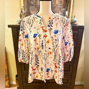 Floral Print Women's Top